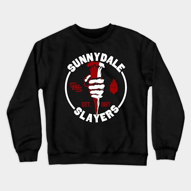 Sunnydale Slayers Crewneck Sweatshirt by Meta Cortex